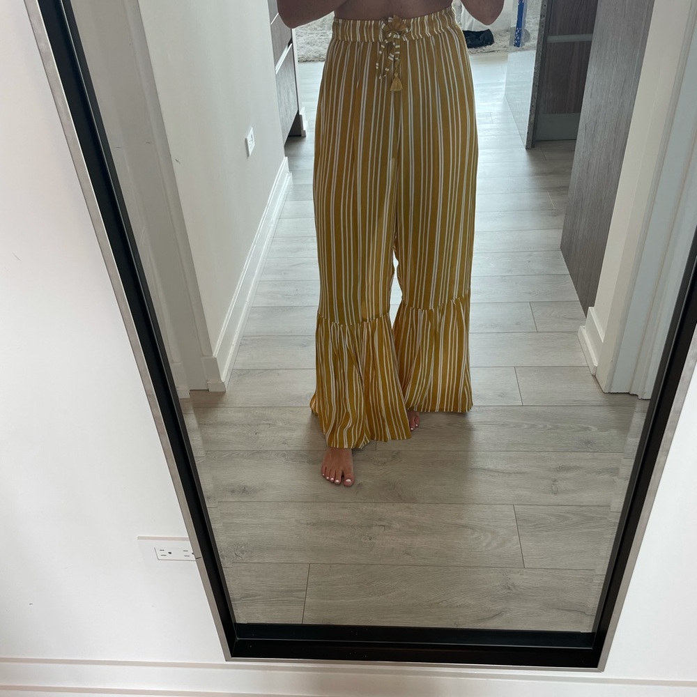 High rise, flare pants!